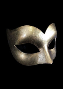 masque vénitien, loup vénitien, masque carnaval de Venise, masque argent, Masque Loup Vénitien, Feuille d’Argent
