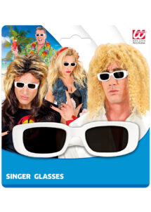 lunettes Polnareff, lunettes chanteur, lunettes déguisement, Lunettes Blanches Polnareff