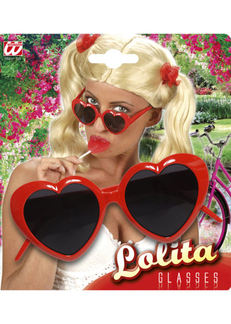 lunettes coeurs rouges, lunettes coeurs, lunettes déguisements, Lunettes Coeurs Rouges, Lolita