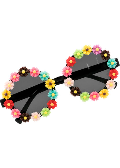 lunettes fleurs, lunettes hippies, lunettes déguisements, Lunettes Fleurs, Party Céleste