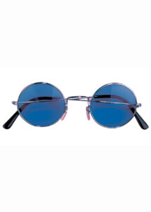 lunettes lennon, lunettes hippies, lunettes années 70, lunettes lennon bleues