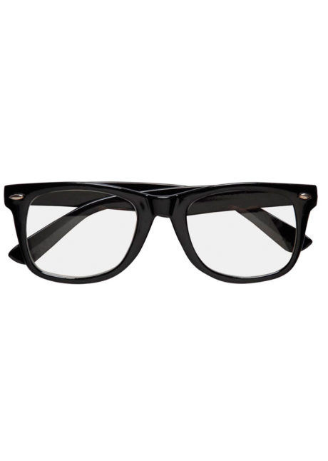 lunettes rayban, lunettes déguisements, lunettes montures noires, Lunettes Character, Verres Transparents