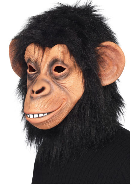 masque de singe, masque de chimpanzé, masque singe en latex, masque chimpanzé latex, masque animal latex, Masque de Chimpanzé, Latex