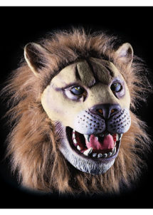 MASQUE LION LATEX, MASQUE DE LION, masques d'animaux en latex, masques d'animaux