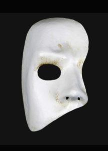 masque vénitien, loup vénitien, masque carnaval de venise, masque vénitien fait à la main, masque fantôme de l'opéra, Vénitien, Fantôme de l’Opéra, Blanc