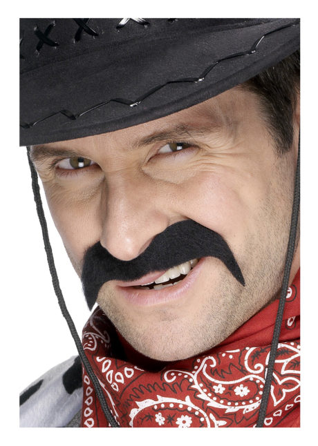 fausses moustaches, postiche, moustache postiche, fausses moustaches réalistes, fausse moustache de déguisement, moustaches, Moustache Noire, Cowboy