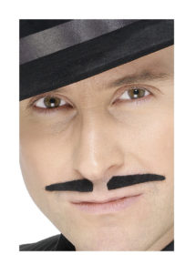 fausses moustaches, postiche, ausses moustaches réalistes, fausse moustache noire, moustache noire