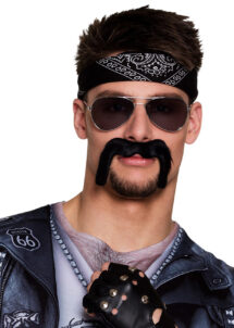 moustache noire, moustache rock, moustache biker, moustache déguisement, Moustache Noire, Biker, Rock