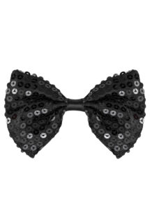 noeud papillon noir, noeud papillon sequins noirs, noeud papillon disco, Noeud Papillon, Paillettes Sequins, Noir