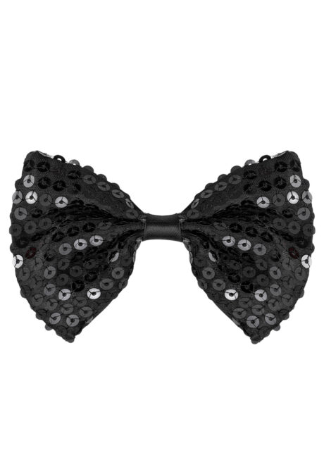 noeud papillon noir, noeud papillon sequins noirs, noeud papillon disco, Noeud Papillon, Paillettes Sequins, Noir