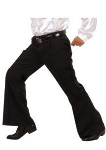 , Pantalon Disco, Pattes d’Eph Noir