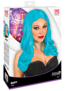 perruque bleue longue femme, perruque femme bleue, perruque qualité