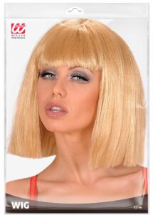 perruque blonde, perruque carré blond femme, perruque CABARET