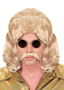 perruque mullet, perruque mulet, perruque homme, perruque disco, perruque disco homme