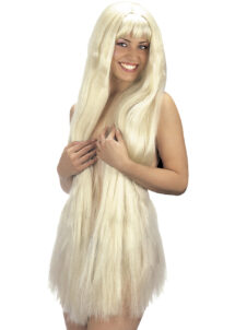 perruque extra longue, perruque longue blonde, perruque femme