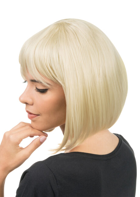 Perruque blonde baby love, perruque carré blond, perruque top qualité, carré à frange, Perruque Baby Love, Carré Blond