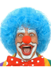 perruque de clown bleue, perruques de clown, perruques bleues