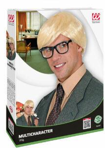 perruque courte homme, perruque blonde homme, perruque blonde courte