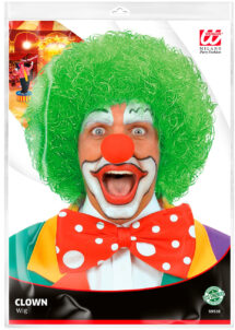 perruque de clown verte, perruques de clown, perruques vertes