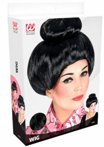 perruque geisha, perruque femme, perruque asiatique, Perruque de Geisha, Noire