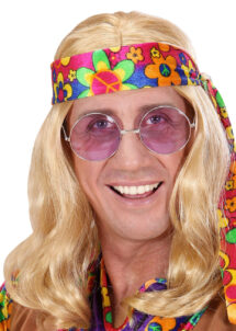 perruque homme, perruque blonde, perruque hippie, Perruque Hippie Dude, Blonde