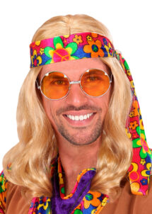 PERRUQUE-HIPPIE-BLONDE-6496L, Perruque Hippie Dude, Blonde