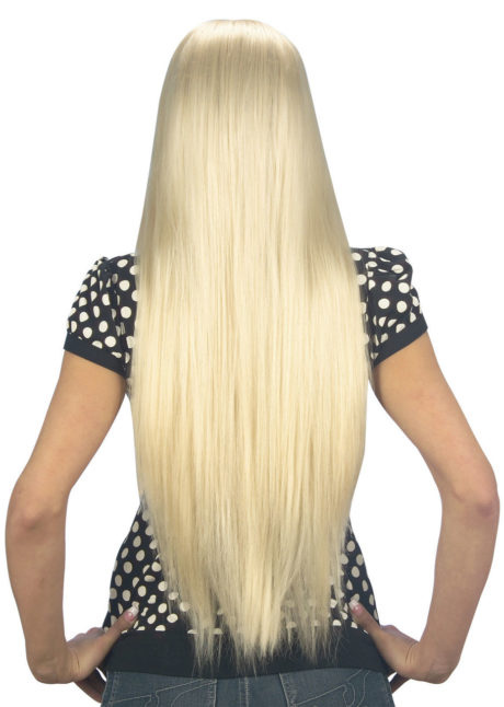 perruque blonde, perruque cheveux extra longs, perruque femme blonde, perruque sans frange, perruque cheveux très longs blonds, Perruque Jenny, Extra Longue, Blonde