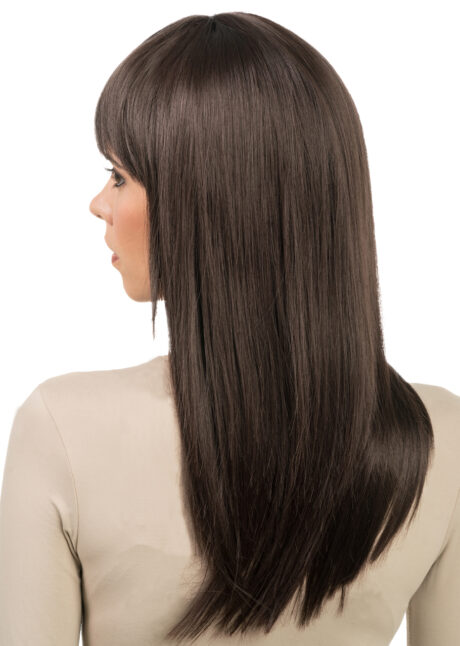 Perruque brune femme, perruque châtain femme, perruque longue, perruque top qualité, Perruque Adrihanna, Châtain