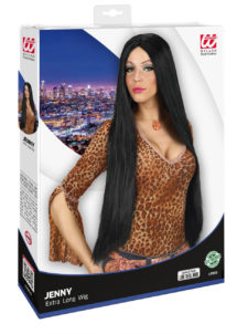perruque noire, perruque femme, perruque extra longue femme, perruque très longue noire femme