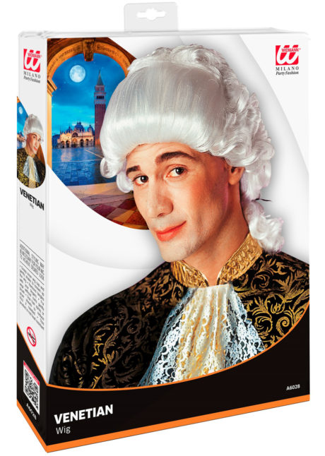 perruque homme, perruque de marquis, perruque versailles, perruque catogan, perruque louis XIV, perruque de noble, Perruque de Marquis Chevalier, Blanche