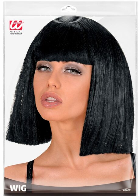 perruque noire, perruque carré noir, perruque Pulp Fiction, Perruque Showgirl Noire – Carré à Frange