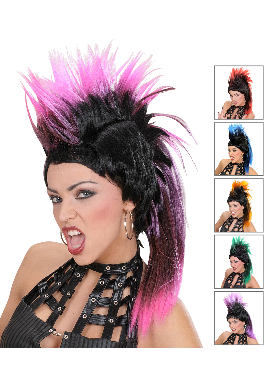perruque femme punk