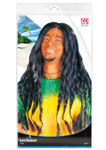 perruque pour homme, perruque pas chère, perruque de déguisement, perruque homme, perruque noire, perruque dreadlocks, perruque de rasta, perruque dread