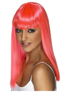 perruque rose femme, perruque carré rose, perruque rose pour femme, perruques paris, Perruque Glamourama, Rose
