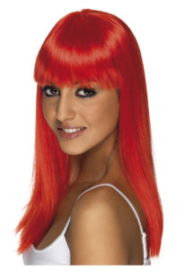 perruque femme, perruque rouge femme, perruque carré rouge femme, perruque cheveux rouges, Perruque Glamourama, Rouge