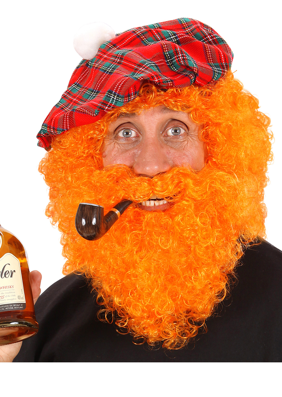 perruque homme rousse