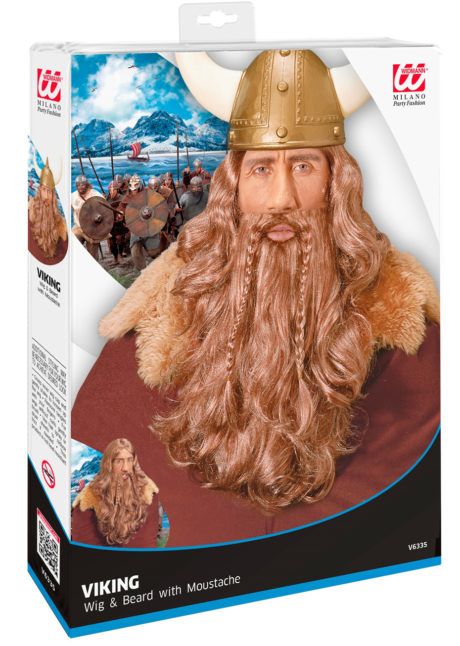 perruque de viking, perruque viking homme, perruque blonde homme, perruque avec barbe viking, Perruque de Viking, Blonde