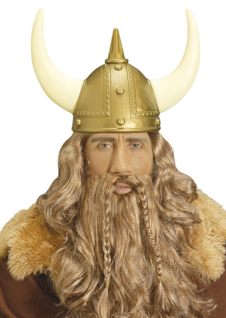 perruque de viking, perruque viking homme, perruque blonde homme, perruque avec barbe viking, Perruque de Viking, Blonde