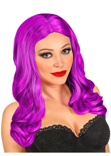 perruque violette longue, perruque violette femme, perruque qualité, Perruque Roxy, Violette, Qualité Supérieure