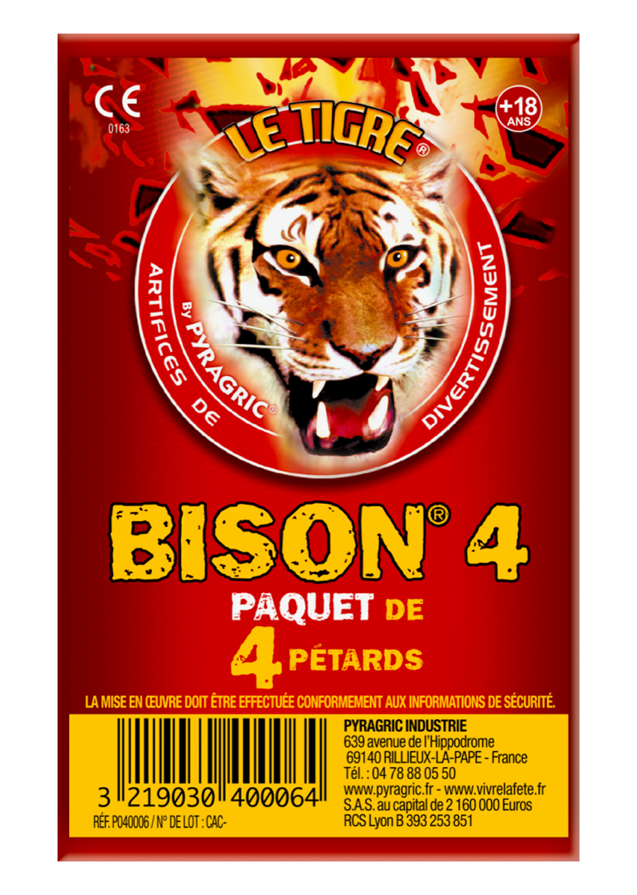 Pétards Bison 4, Le Tigre - Aux Feux de la Fête - Paris