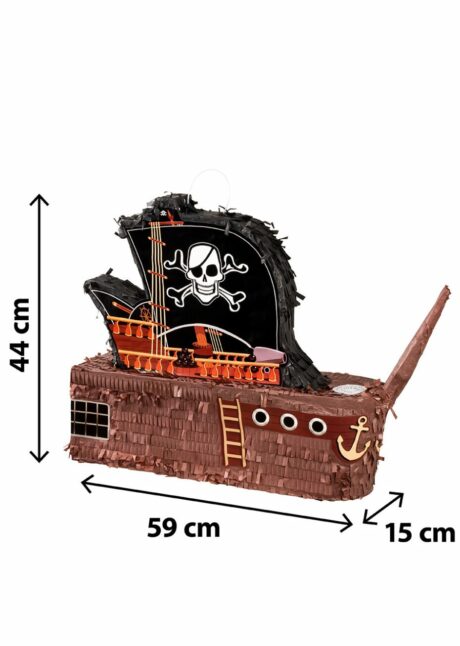 PINATA BATEAU DE PIRATE, pinata anniversaire, anniversaire à thème pirate, Pinata Anniversaire Bateau de Pirate – 59 cm