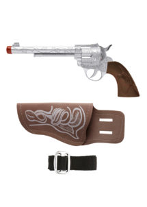 pistolet de cowboy, pistolet cowboy, revolver, accessoire cowboy, armes de déguisement, pistolet avec étui, pistolet avec holster, Pistolet et Holster de Cowboy
