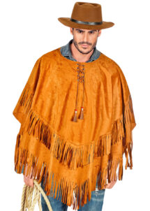 poncho cowboy, poncho indien, poncho western, Déguisement Cowboy ou Indien, Poncho Effet Daim