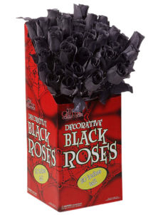 rose noire en tissu, accessoire halloween, accessoire déguisement halloween, rose noire halloween, rose maléfique accessoire, décoration halloween