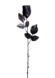 rose noire en tissu, accessoire halloween, accessoire déguisement halloween, rose noire halloween, rose maléfique accessoire, décoration halloween