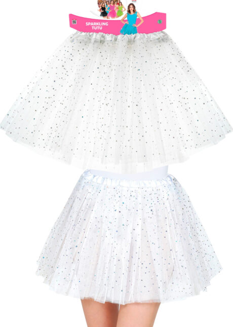 tutu blanc, tutu blanc paillettes, tutu déguisement, Tutu Blanc, en Tulle et Paillettes