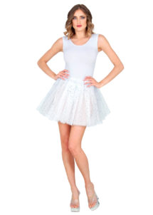 tutu blanc, tutu de danseuse, déguisement tutu, accessoire déguisement tutu, accessoire tutu déguisement