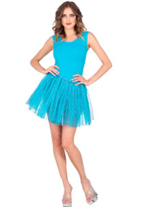 tutu bleu turquoise, tutu bleu, tutu bleu paillettes