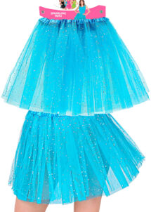 tutu bleu turquoise, tutu bleu paillettes