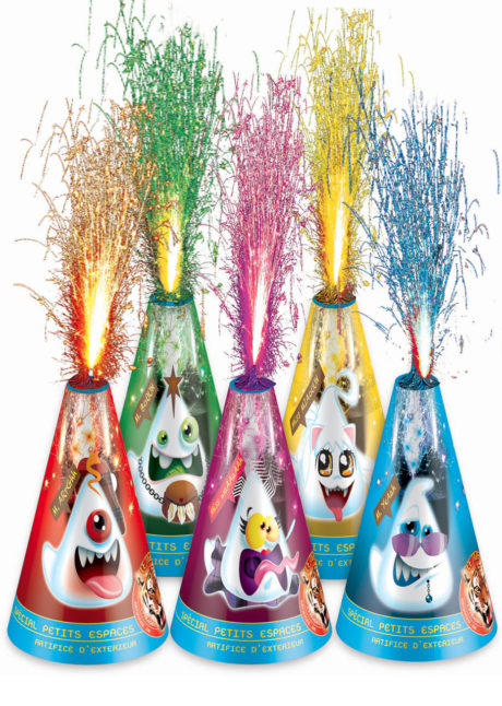 artifices pour enfants, volcans pour enfants, volcans pyragric, artifices pyragrics enfants, pétards, Mini Volcans, Artifices Scary Family